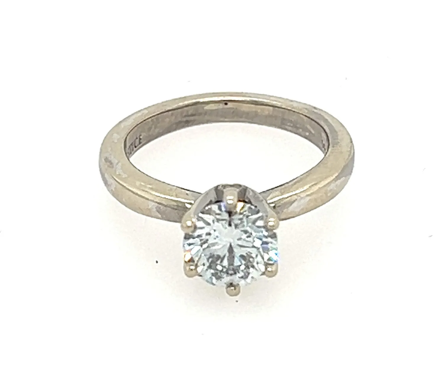 1.23Carat Lab Diamond White Gold Solitaire