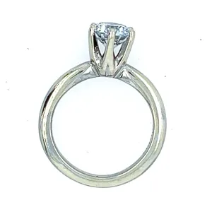 1.23Carat Lab Diamond White Gold Solitaire