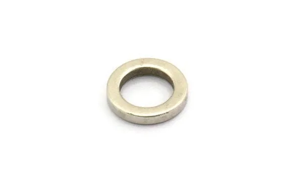 12mm Circle Connectors - 8 Antique Silver Plated Brass Circle Connectors (12x2mm) N0441