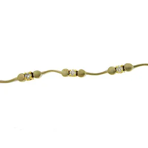 14Kt Yellow Gold with Diamond Bracelet