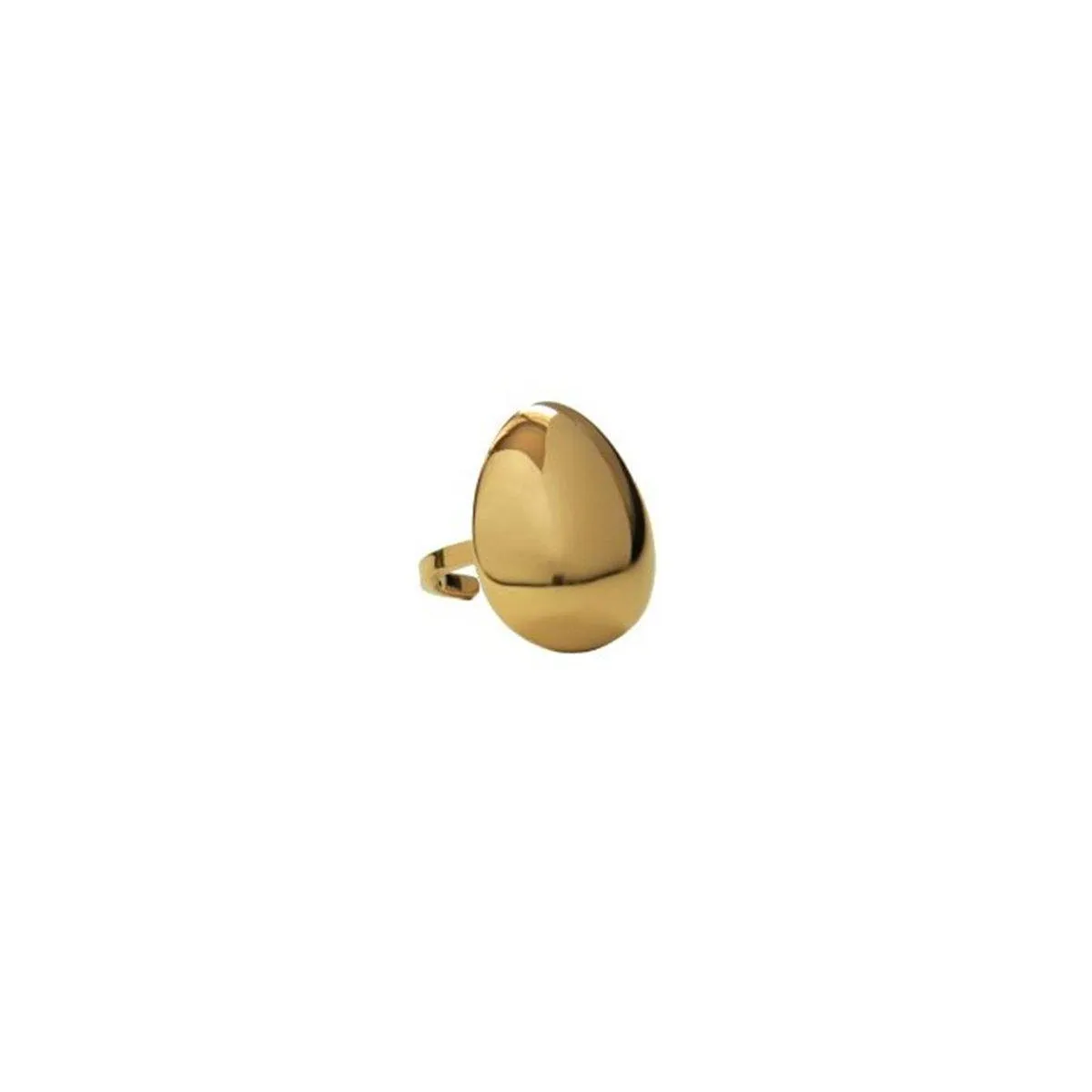 18k Gold-plated Ovoid Ring