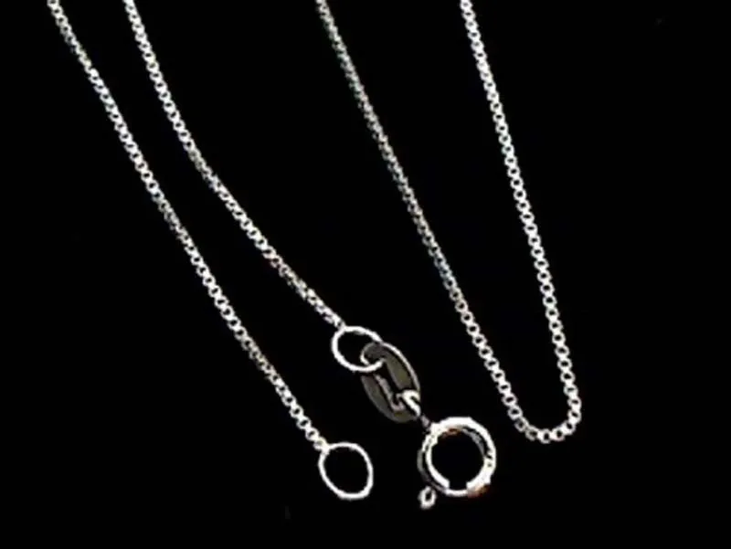 20" Thin Gauge .8mm Box Chain, Sterling