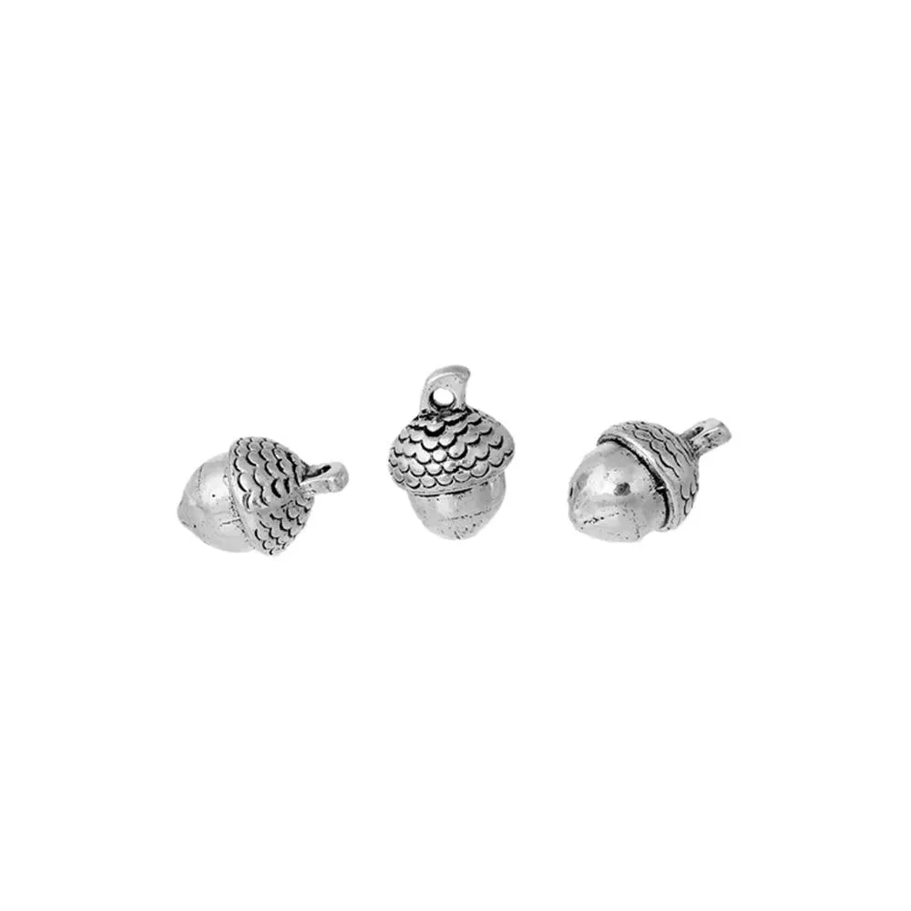 5 Pcs Tibetan Silver ACORN 15mm x 10mm Charms Pendants, Lead & Nickel Free Metal Charms Pendants Beads