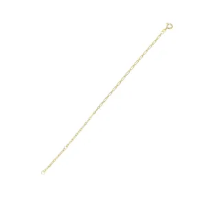 9kt Gold Fine Paperclip Chain Bracelet