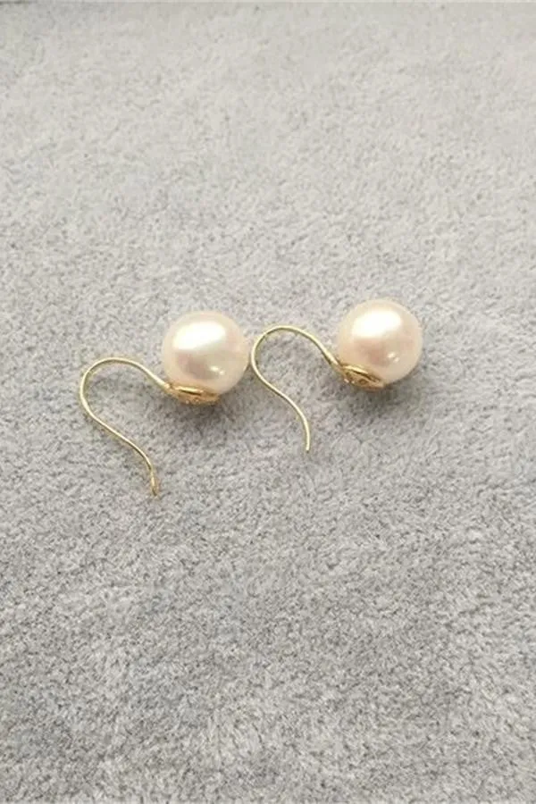 AAAA 10-11mm High Heel Pearl Girl White The Earrings P3