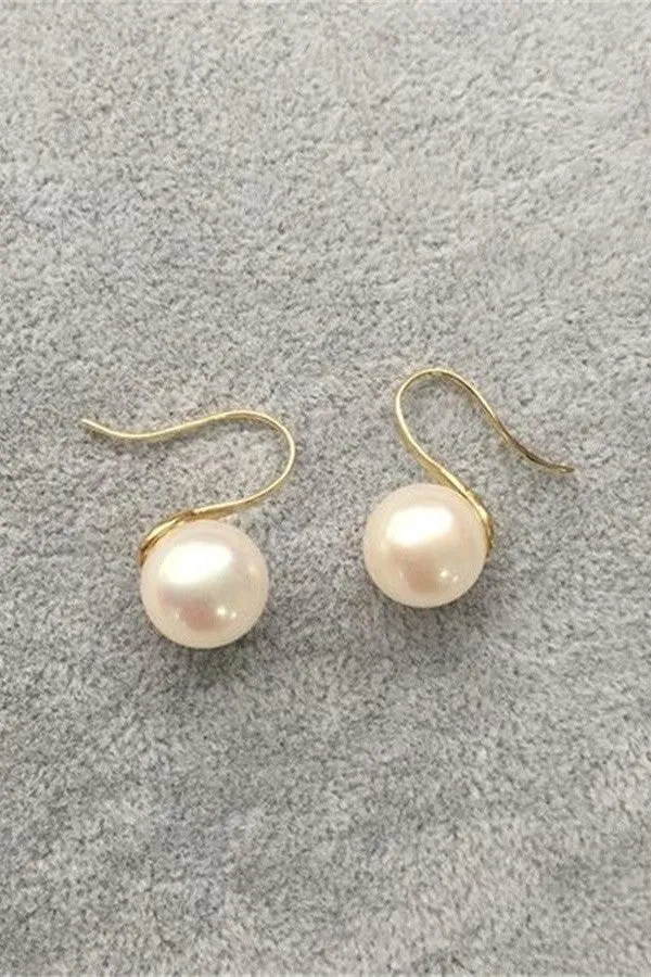 AAAA 10-11mm High Heel Pearl Girl White The Earrings P3