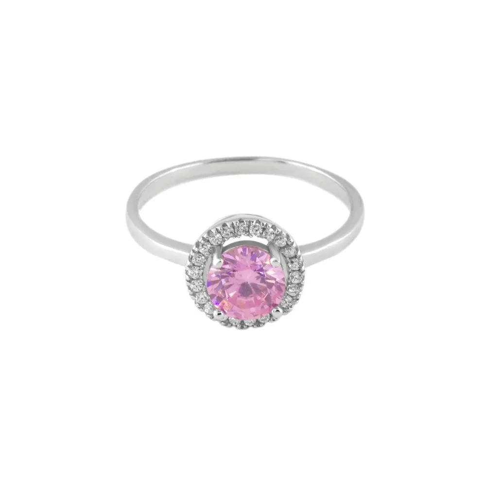 Adriene Round Halo Ring