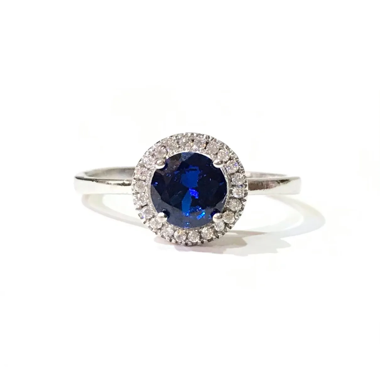 Adriene Round Halo Ring