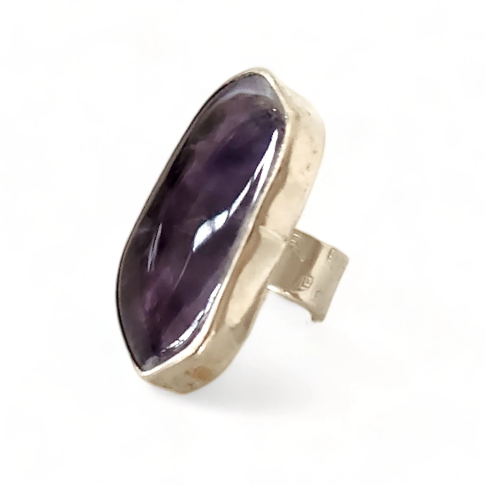 Amethyst Upcycled Statement Ring