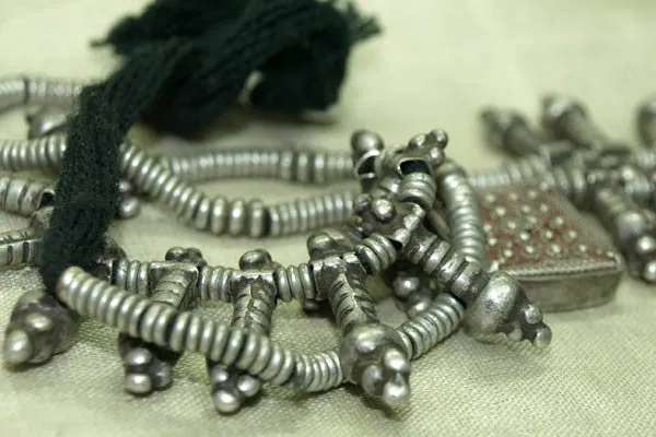 Antique Silver from Ethiopia; Heishi, Pendants, and a Telsum