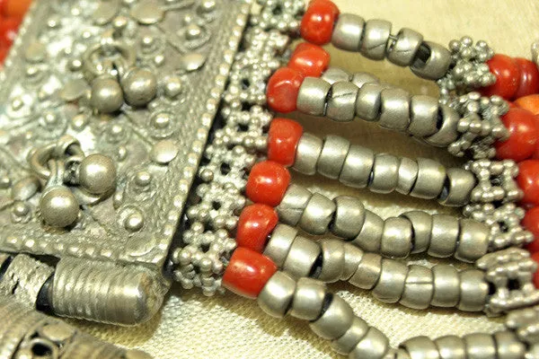 Antique Silver Neckalce parts from Yemen