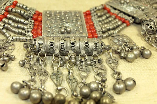 Antique Silver Neckalce parts from Yemen