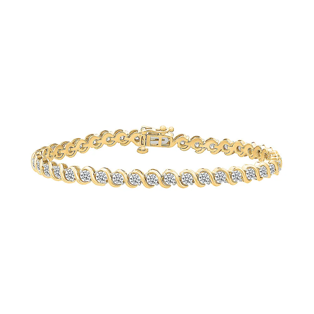 Aria Gold & Diamond Bracelet