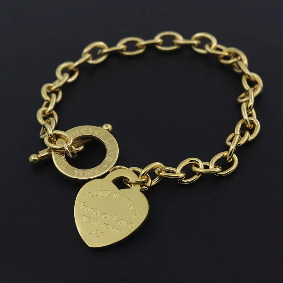 Bangle Heart Bracelet 18k Gold