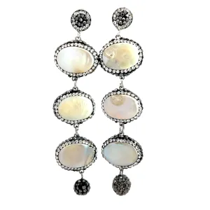 Baroque Cultured Pearl 925 Sterling Silver Earring