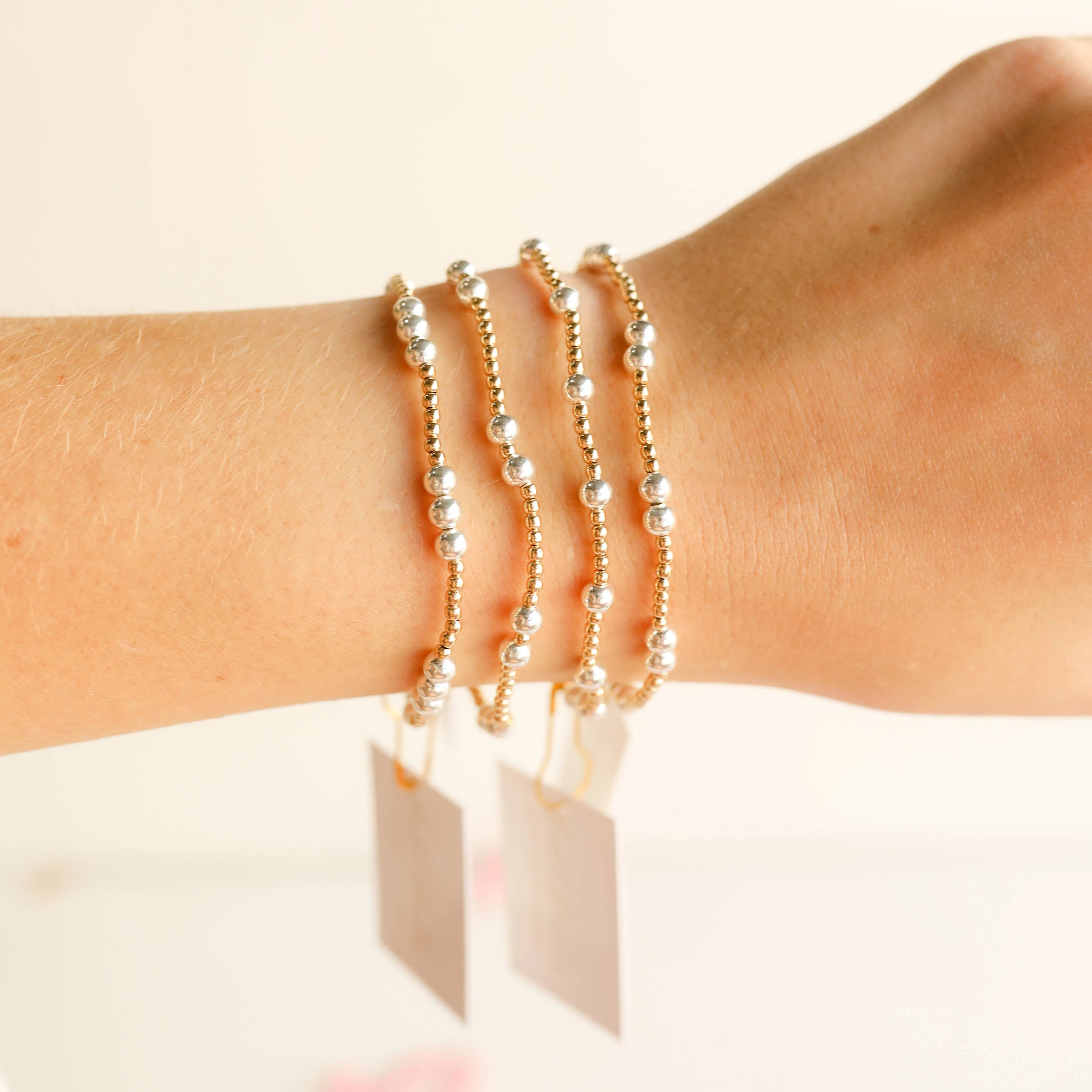 Beaded Blondes - ILY Mixed Metals Bracelet