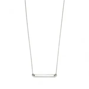 Beginnings Sterling Silver N4045 Id Bar 52 5cm Necklace