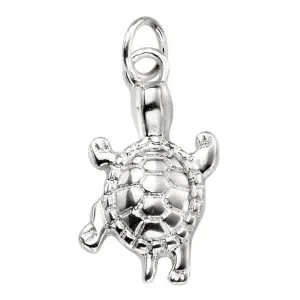 Beginnings Sterling Silver P4455 Turtle Pendant