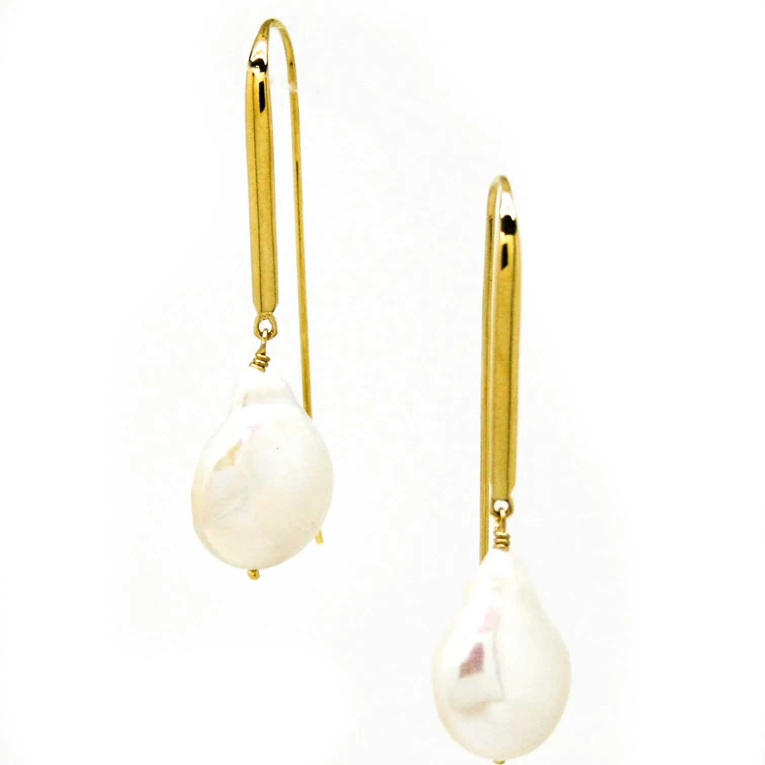 Betty Baroque Pearl Hook Earrings