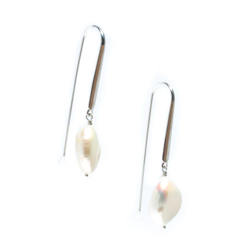 Betty Baroque Pearl Hook Earrings