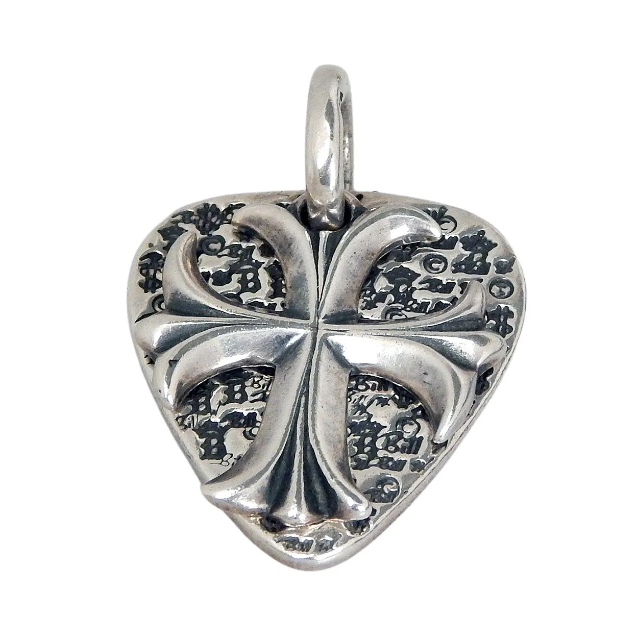 Bill Wall - "CROSS and GUITAR PICK" Pendant in Sterling Silver