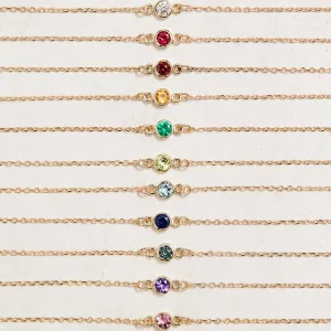 Birthstone Bezel Bracelets