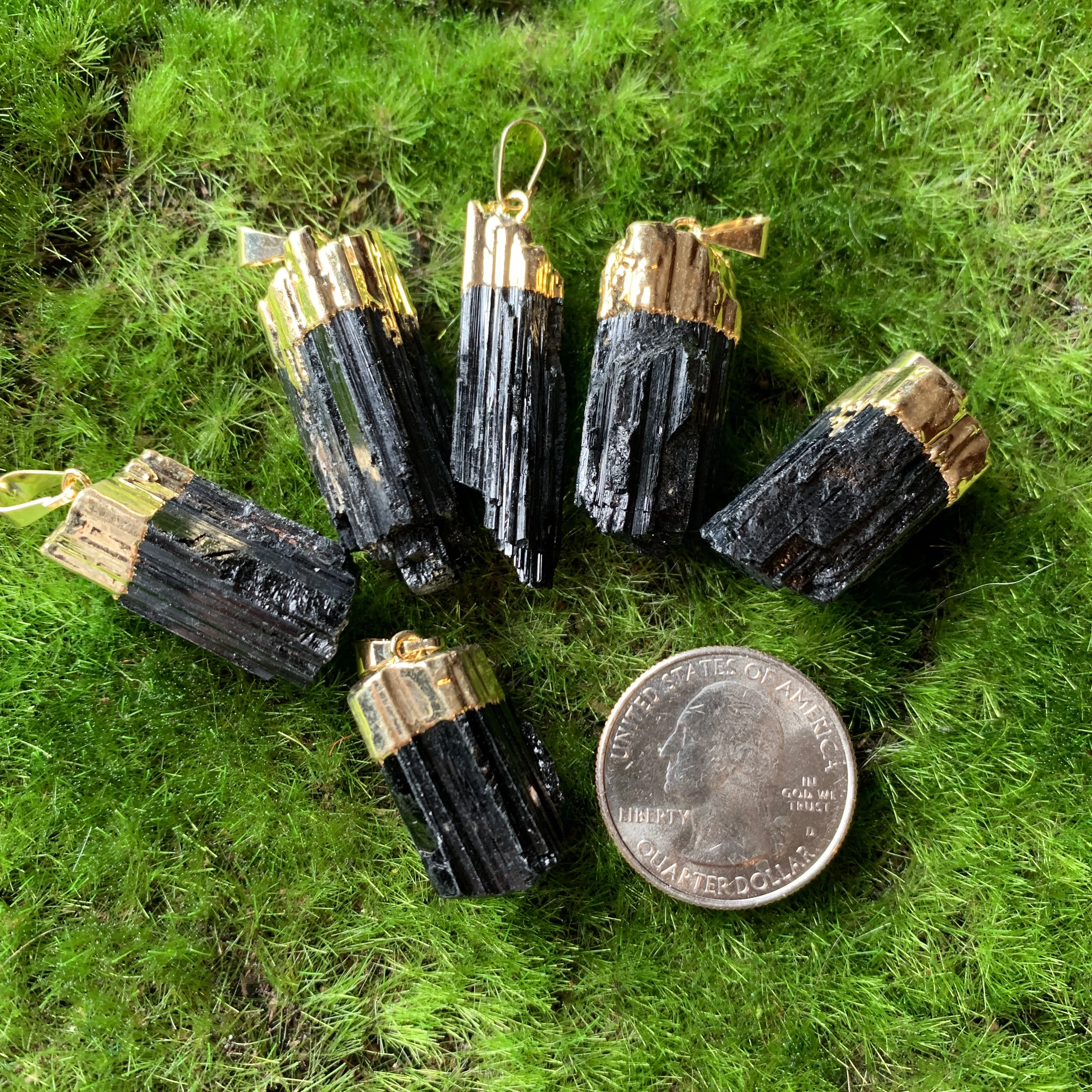 Black Tourmaline Pendants