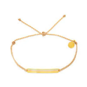 Bracelet-Enamel Stripe Bar Gold