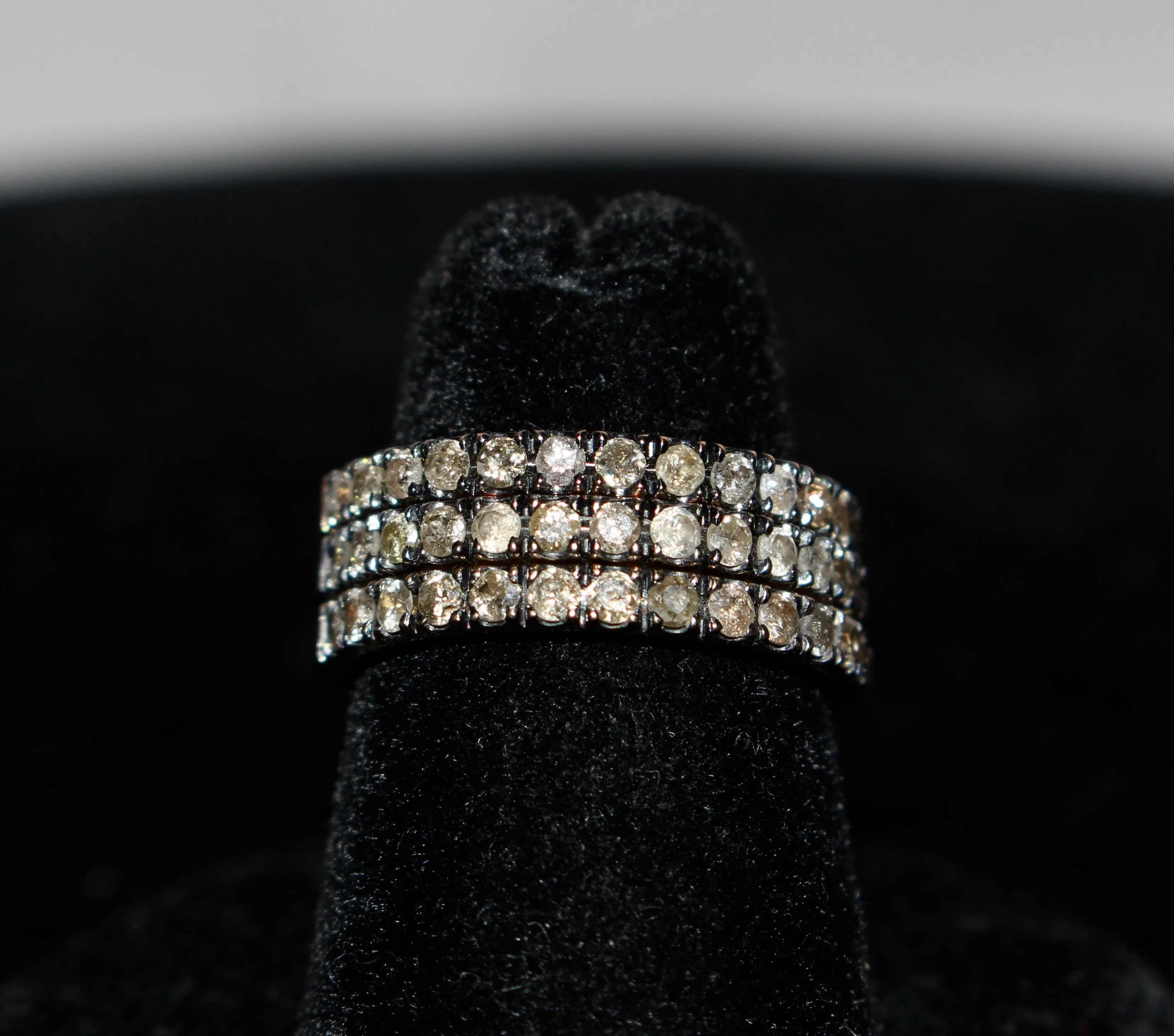 Champagne Diamond Stackable Rings