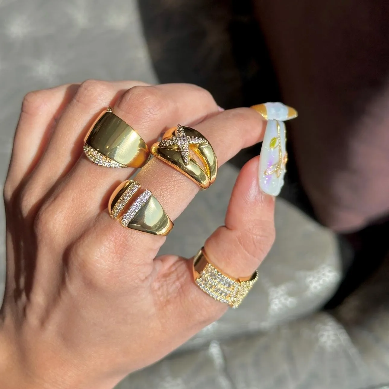 Chunky Gold Rings