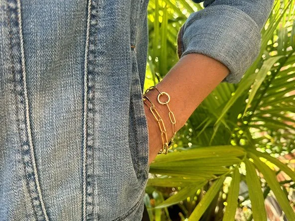 Chunky Paperclip Chain Bracelet