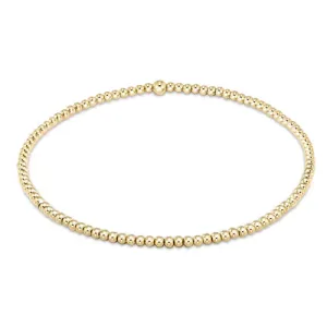 classic gold 2mm bead bracelet by enewton