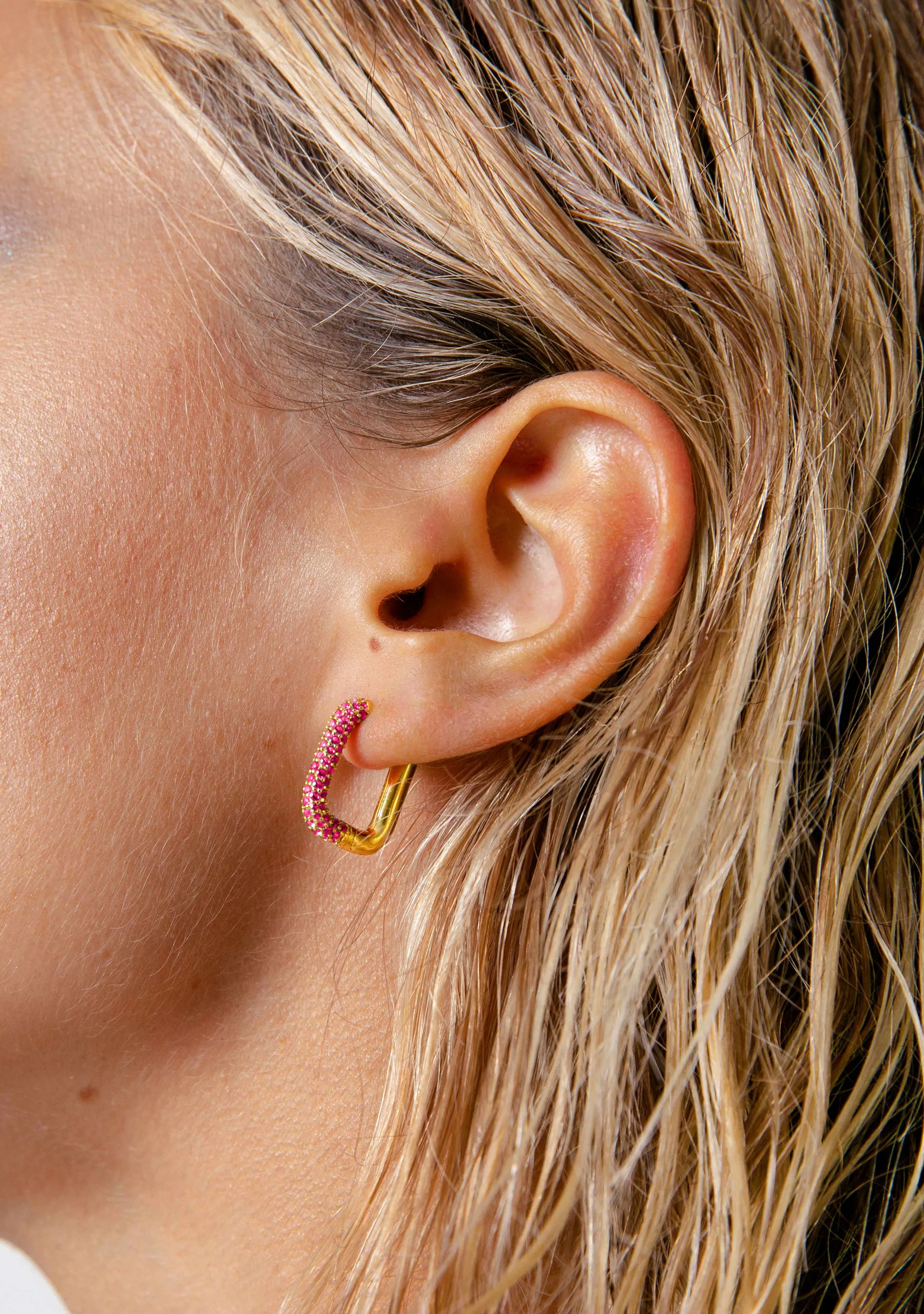 Couture Ruby Piercing Gold