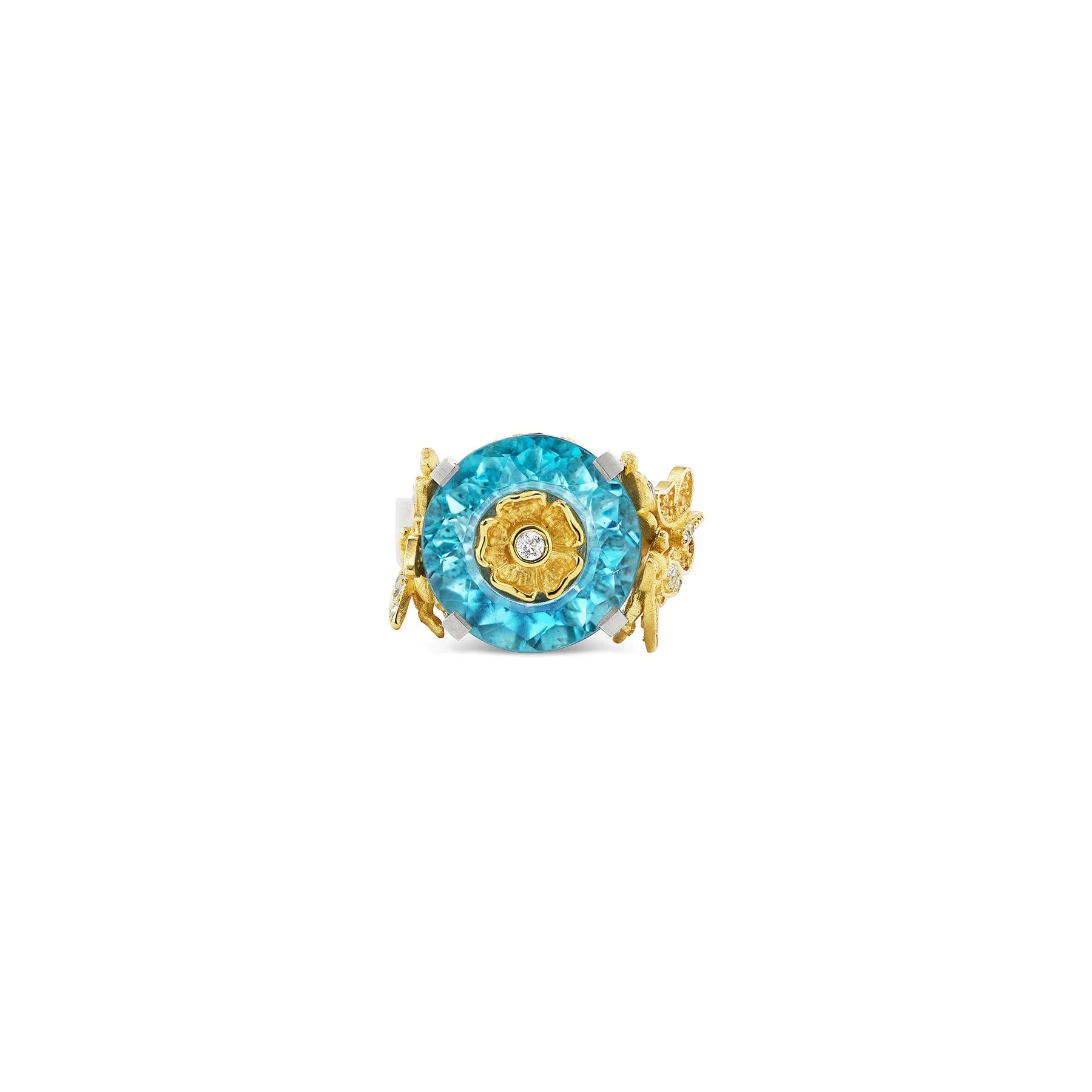 DREAM GARDEN BLUE TOPAZ PRIMROSE RING