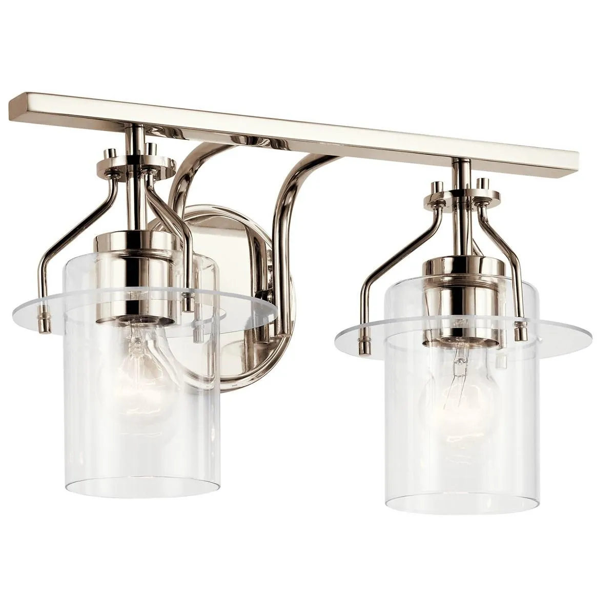 Everett 16 in. 2 Lights Vanity Light Nickel Finish