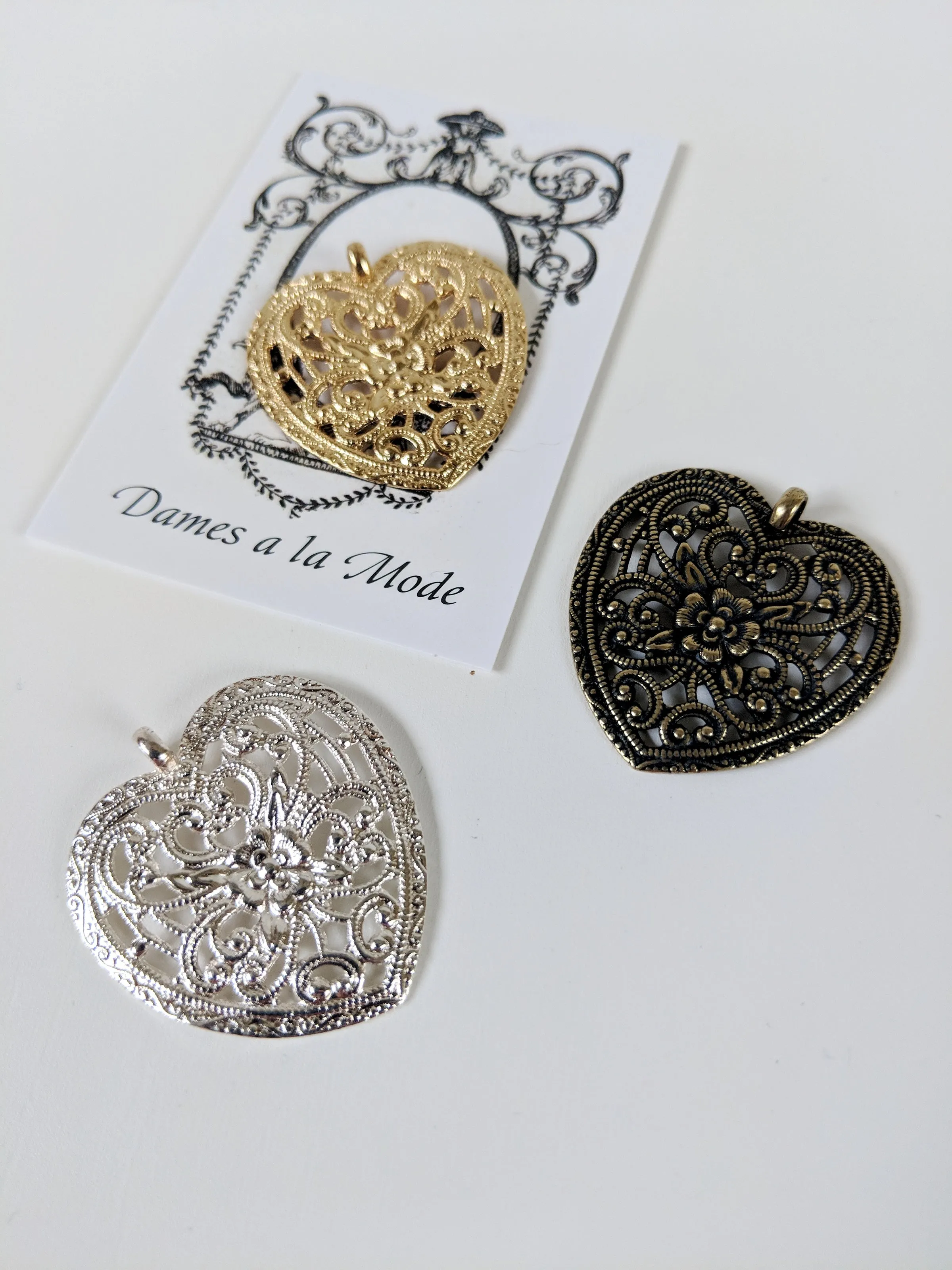 Filigree Heart Pendant