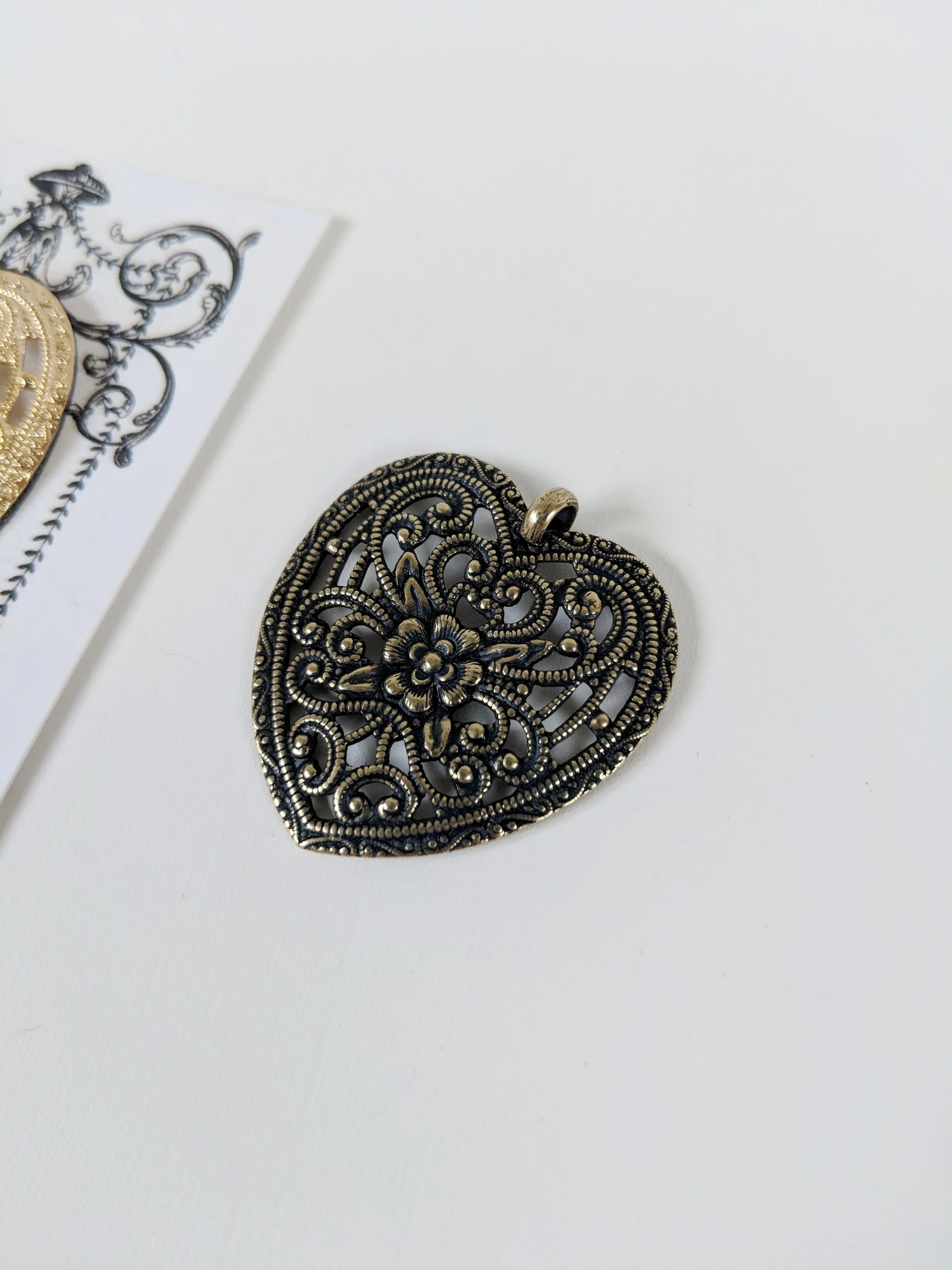 Filigree Heart Pendant