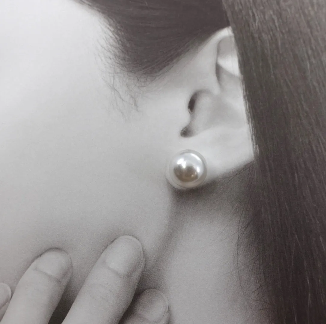 Firework Zircon and Pearl Stud Earrings