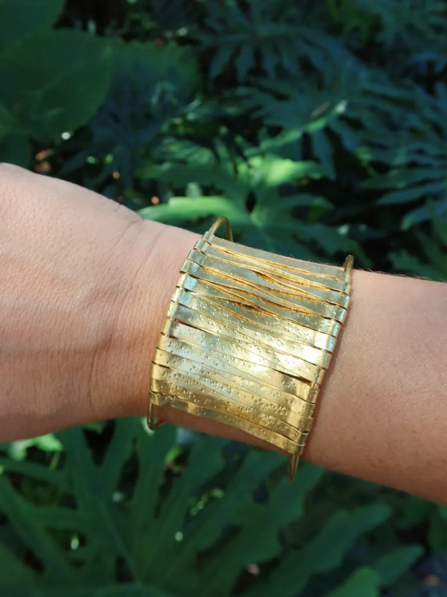 Folded Gold Cuff