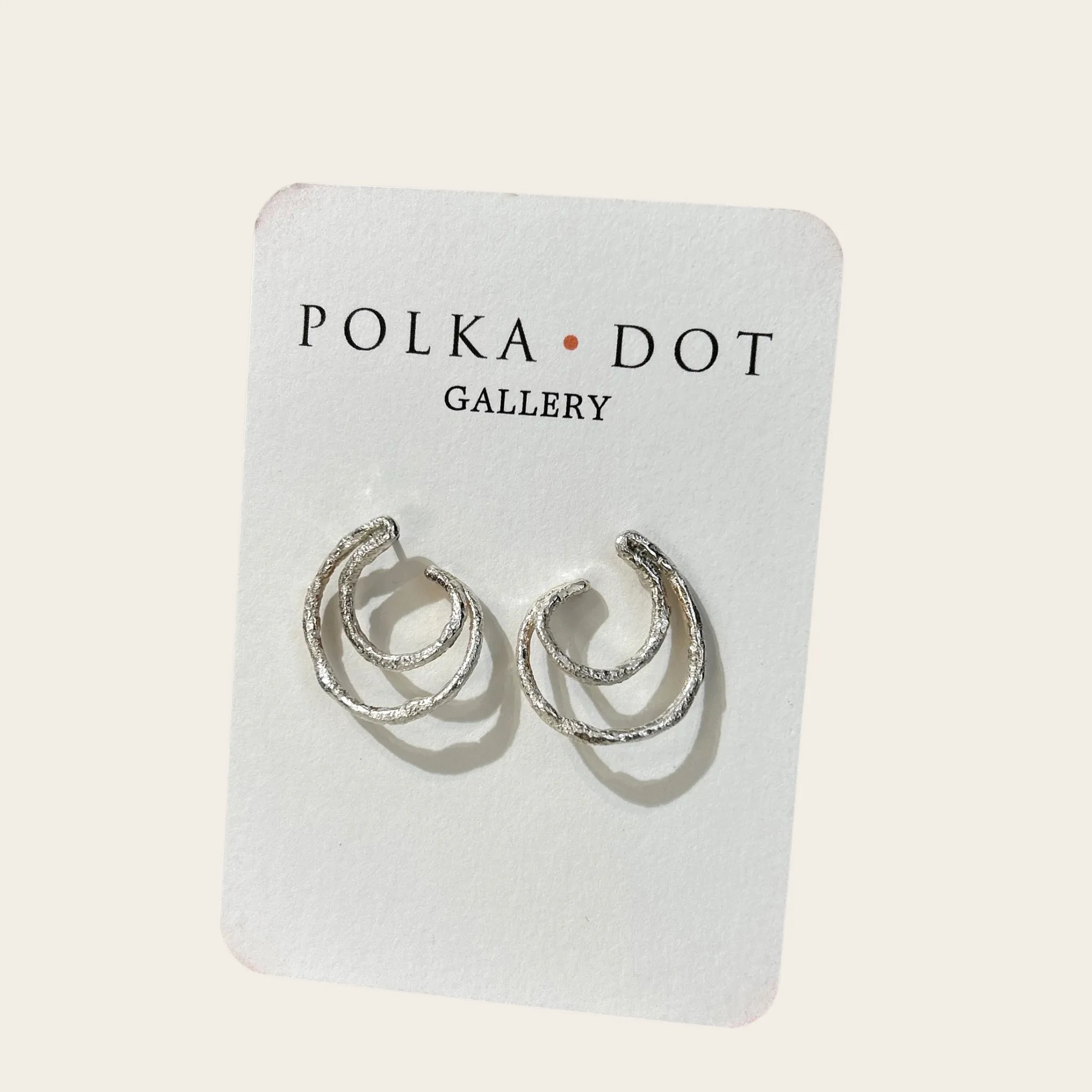 Fused Silver Earrings