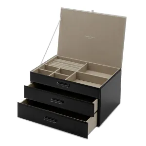 GABRIELLA Black XL Jewellery Box