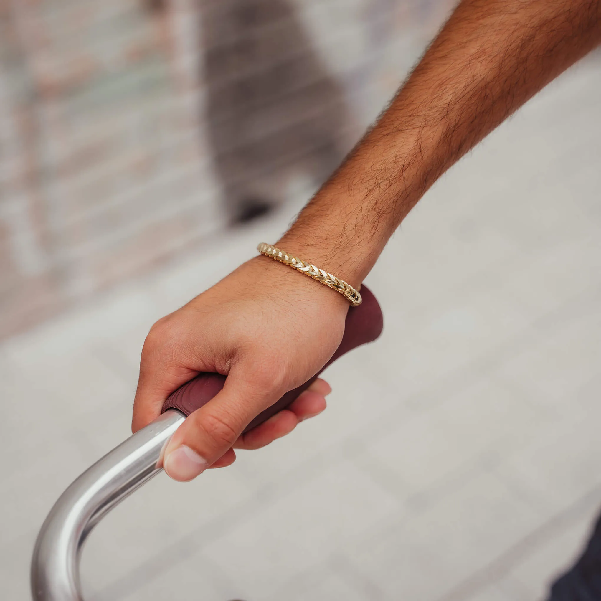 Gold Franco Link Bracelets