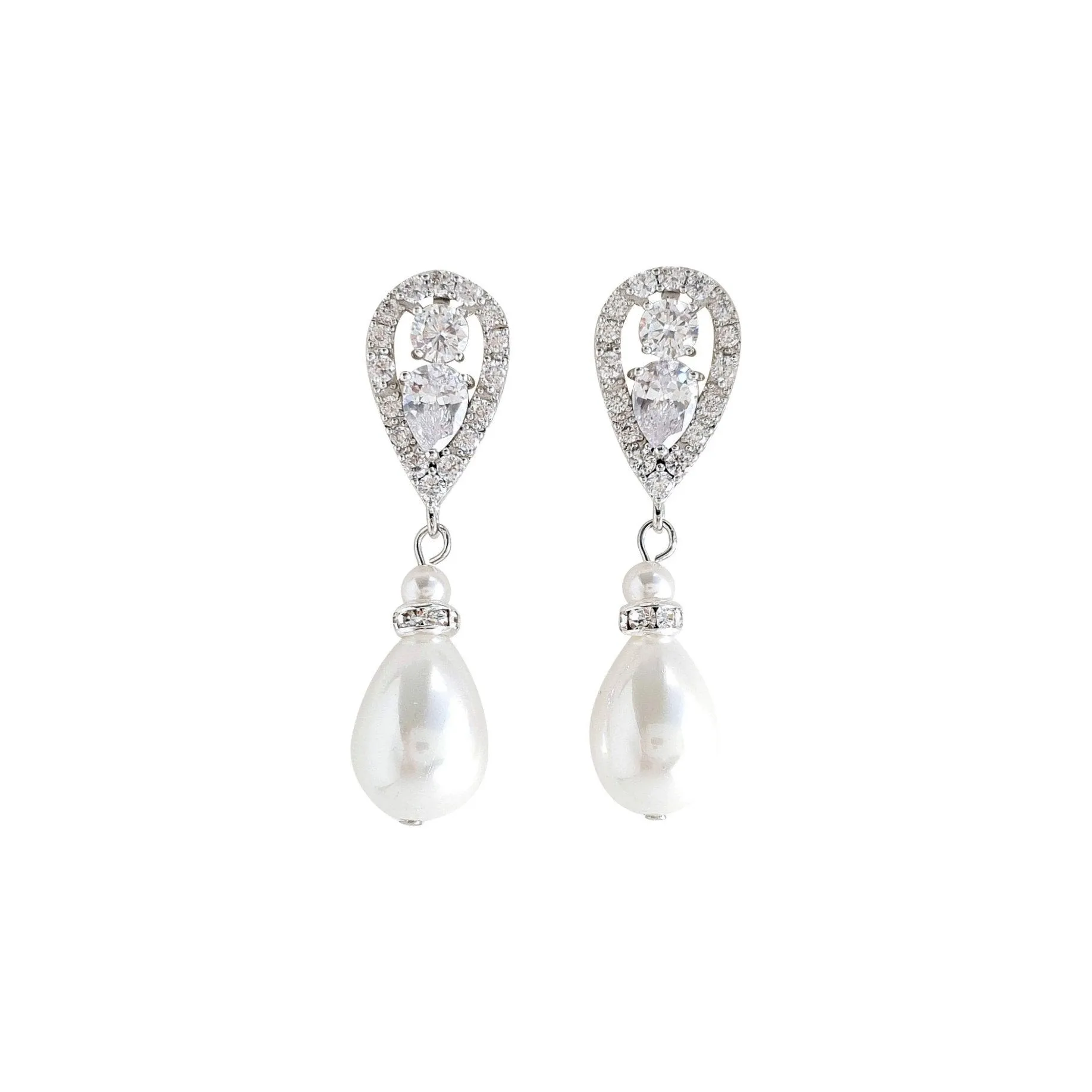 Gold Pearl Earrings-Cera