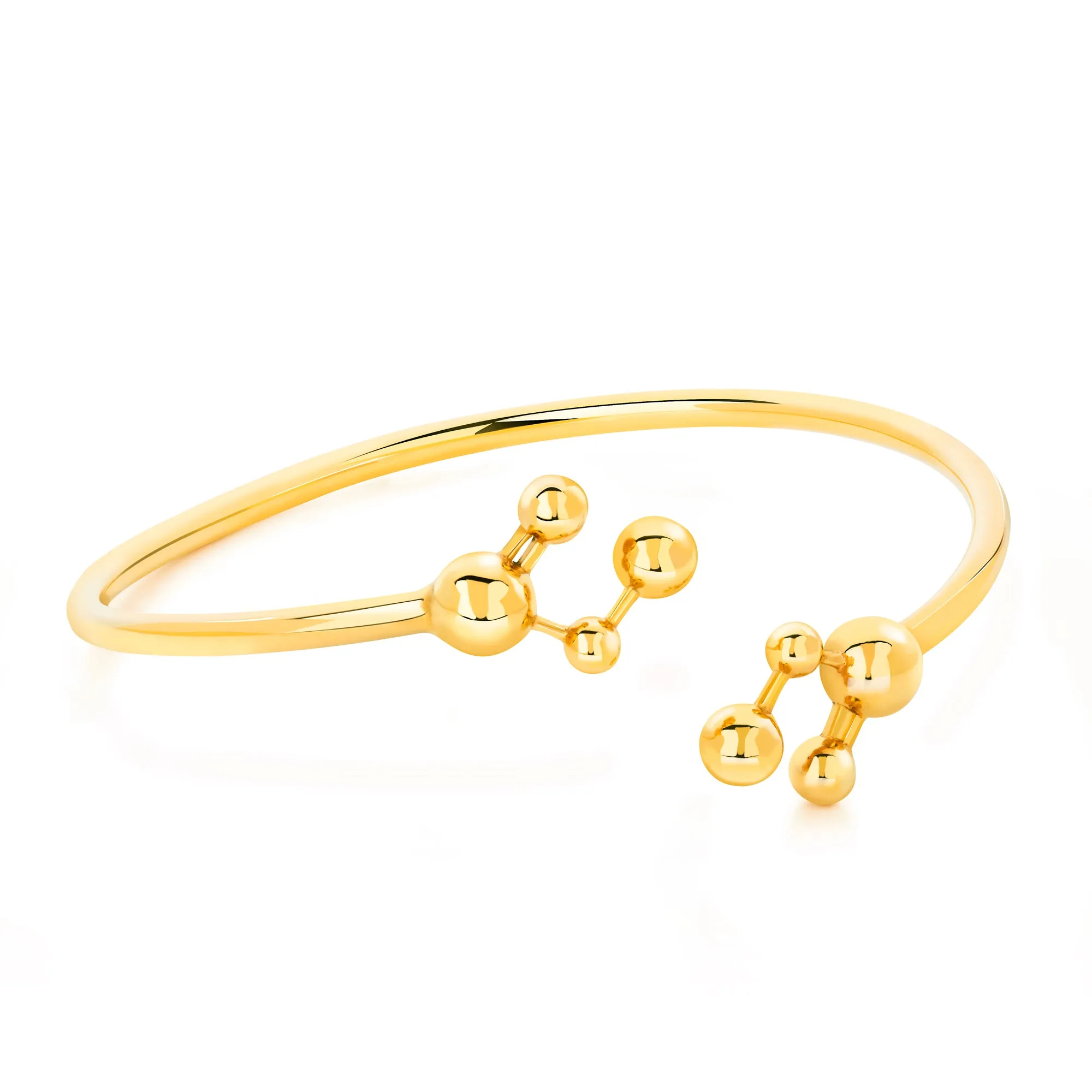 Gold Vermeil Atomic Sphere Bangle