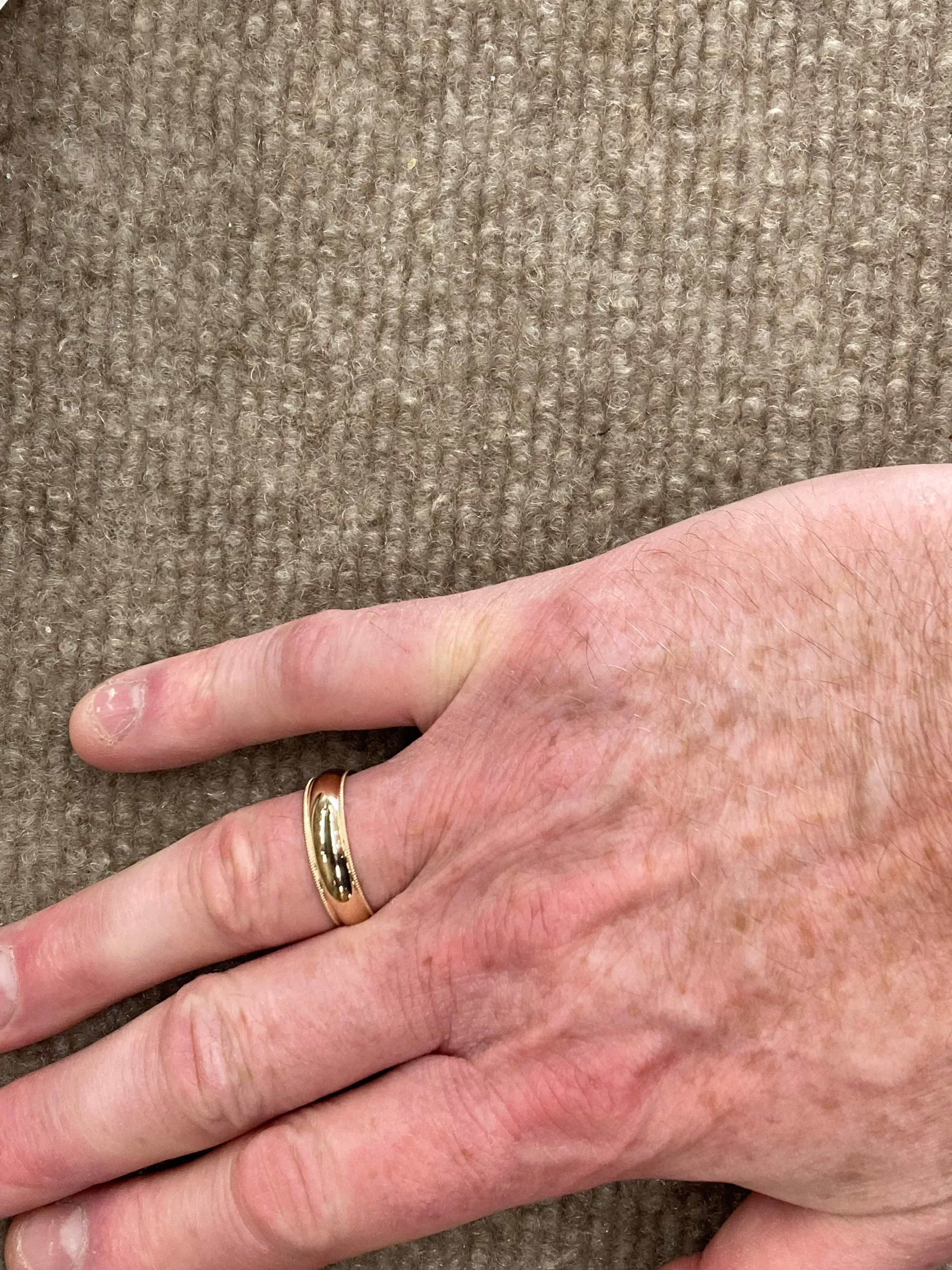 Gold Wide Wedding Ring