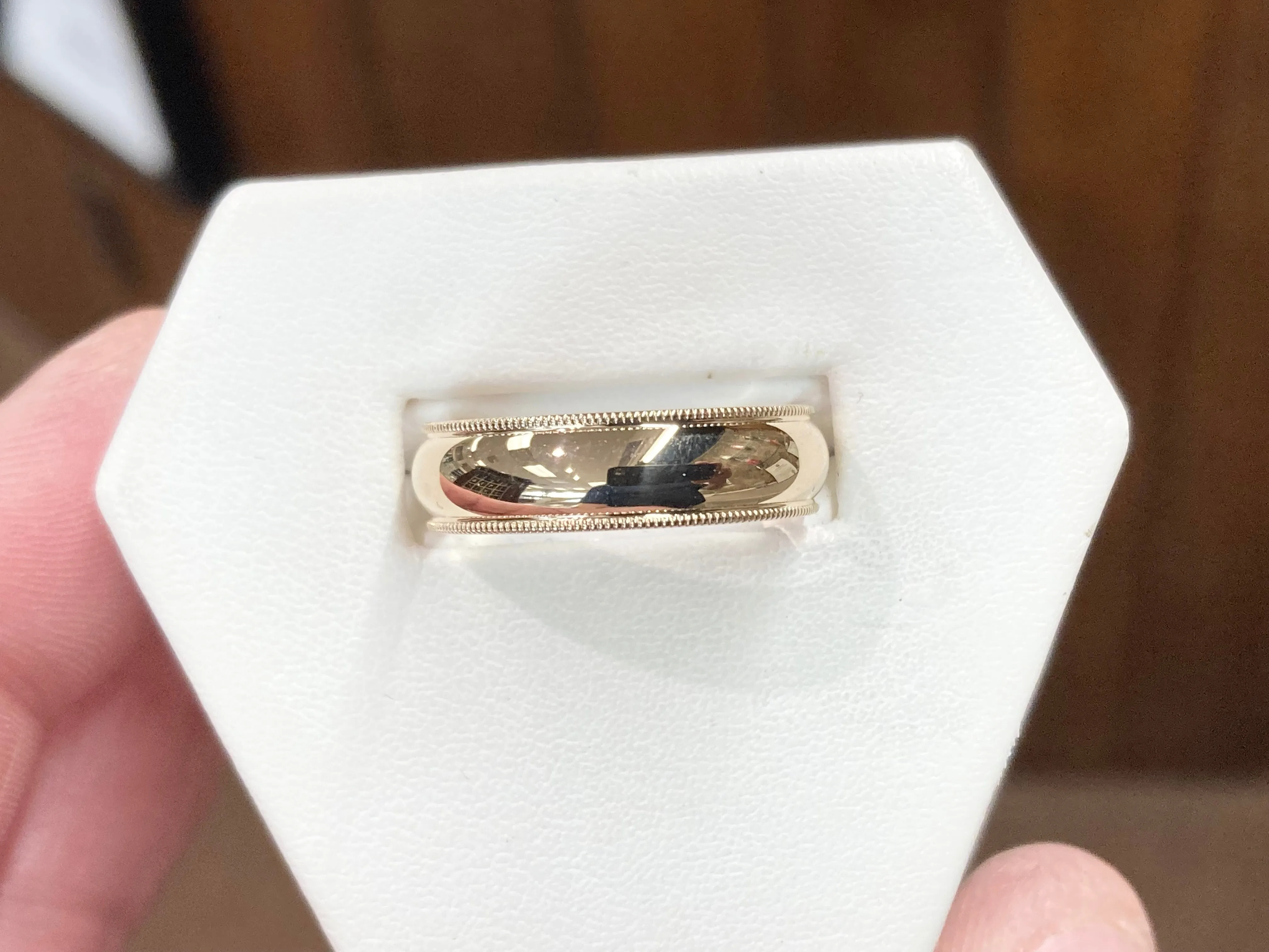 Gold Wide Wedding Ring