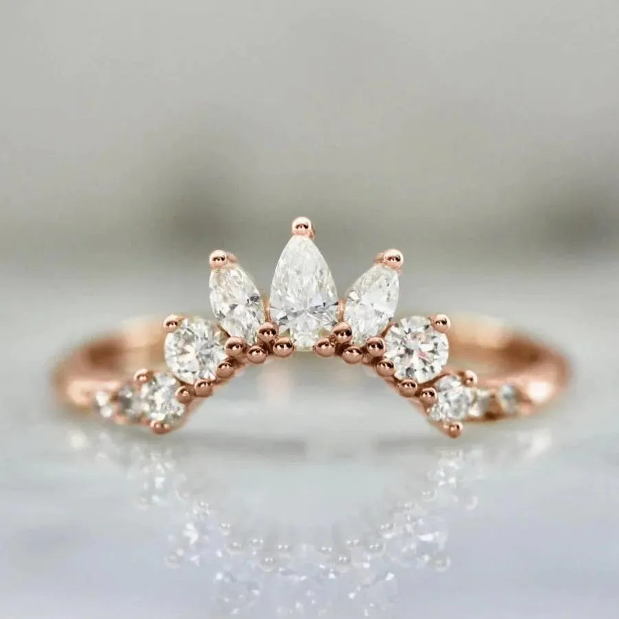 Jazz Hands Curved Diamond Tiara Band