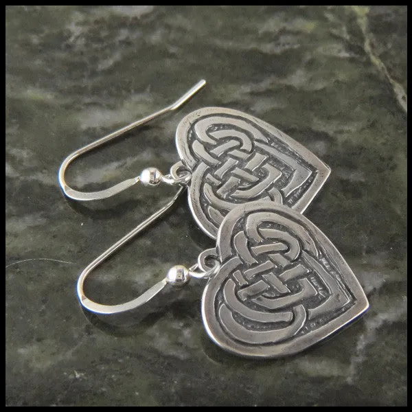 Jeannie's Heart Earrings in Silver