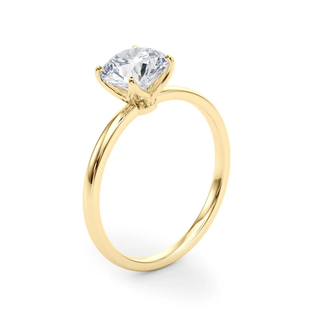 Ladies Solitaire Round Engagement Ring 85288