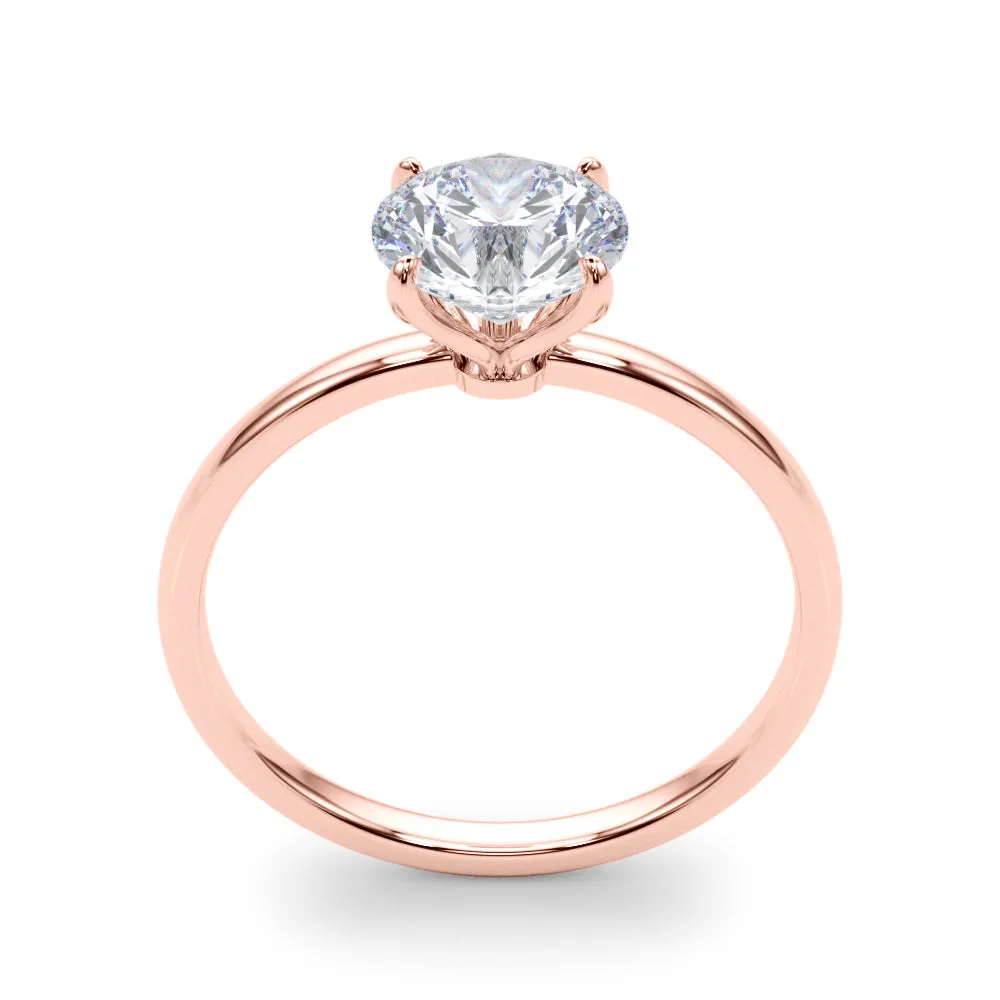 Ladies Solitaire Round Engagement Ring 85288